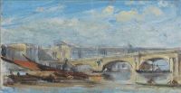 Roberts David Charing Cross Railway Bridge Ca. 1861 62 canvas print