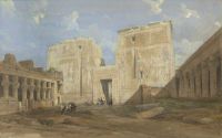 Roberts David Entrance To The Temple Of Isis Philae 1838 canvas print