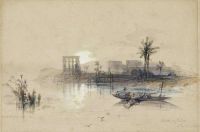 جزيرة روبرتس ديفيد في جزيرة فيلو سيك على نهر النيل 1847