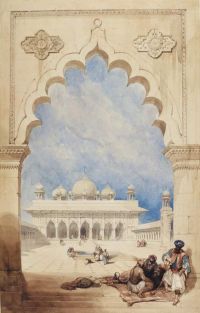 مسجد روبرتس ديفيد موتي أجرا الهند 1838