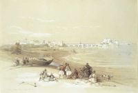Roberts David Saida Ancient Sidon 1839 canvas print
