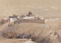 Roberts David Site Of The Temple Jerusalem canvas print