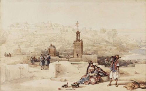Roberts David The Citadel Of Tangier Morocco 1837 canvas print