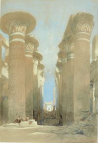 Roberts David The Great Hall At Karnak Thebes Egypt 1838
