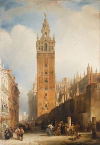 Roberts David The Moorish Tower At Seville Called The Giralda 1833 canvas print
