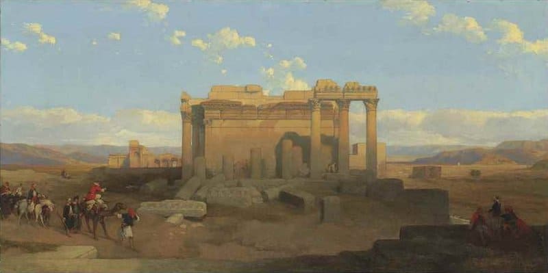 Roberts David The Ruins Of The Smaller Temple At Baalbec canvas print
