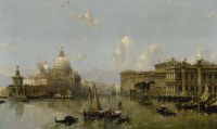 Roberts David Venice Approach To The Grand Canal 1855