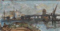 Roberts David Waterloo Bridge Ca. 1861 62 canvas print