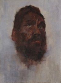 Roberts Tom Aboriginal Head   Charlie Turner 1892 canvas print