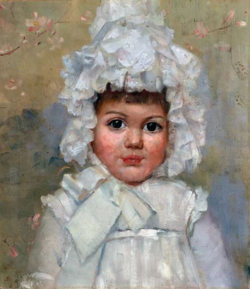 Roberts Tom Bonnets And Eyes A Portrait Of Lorna Smith 1890 canvas print