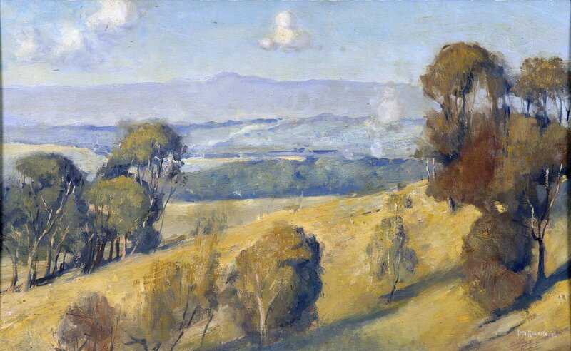 Roberts Tom Dandenong Landscape 1922 canvas print