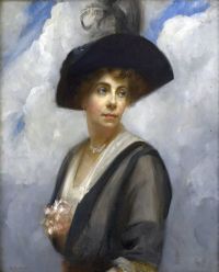 Roberts Tom Mrs May Valentine Brown 1919 canvas print