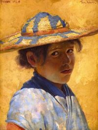 Roberts Tom Una Muchacha canvas print