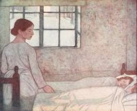 Robinson Frederick Cayley Paused For A Moment To Regard The Sleeping Children 1911 canvas print