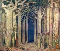 Robinson Frederick Cayley The Oak Adresses The Spirits Of The Trees 1911 canvas print