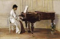 Robinson Theodore At The Piano 1887 canvas print