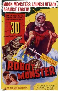 Robot Monster 1953 Movie Poster canvas print