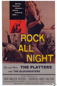 Rock All Night 1957 영화 포스터 캔버스 프린트