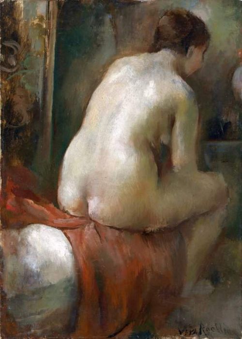 Rockline Vera Nikolajevna Nu Assis Aka Nu Assis De Dos Aka Seated Nude canvas print