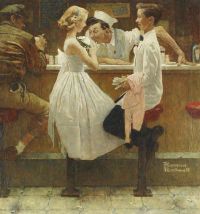 Rockwell After The Prom canvas print