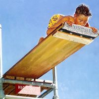 Rockwell Boy On High Dive