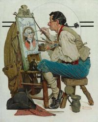 Rockwell Norman peintre d'enseignes coloniales