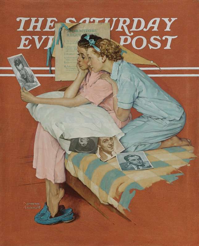 Rockwell Norman Dreamboats 1938 canvas print