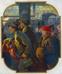 Rockwell Norman End Of The Working Day canvas print