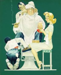 Rockwell Norman Full Treatment 1940 canvas print