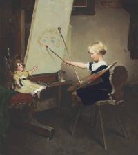 Rockwell Norman The Artist S Daughter canvas print