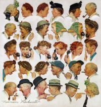 Rockwell Norman The Gossips 1948 canvas print