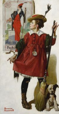 Rockwell Norman The Little Model 1919 canvas print