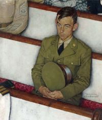 Rockwell Norman Willie Gillis In Church 1942