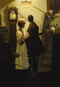 Rockwell Norman Young Couple Surprised By Young Brother