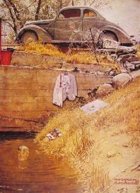 Rockwell The Swimming Hole canvas print