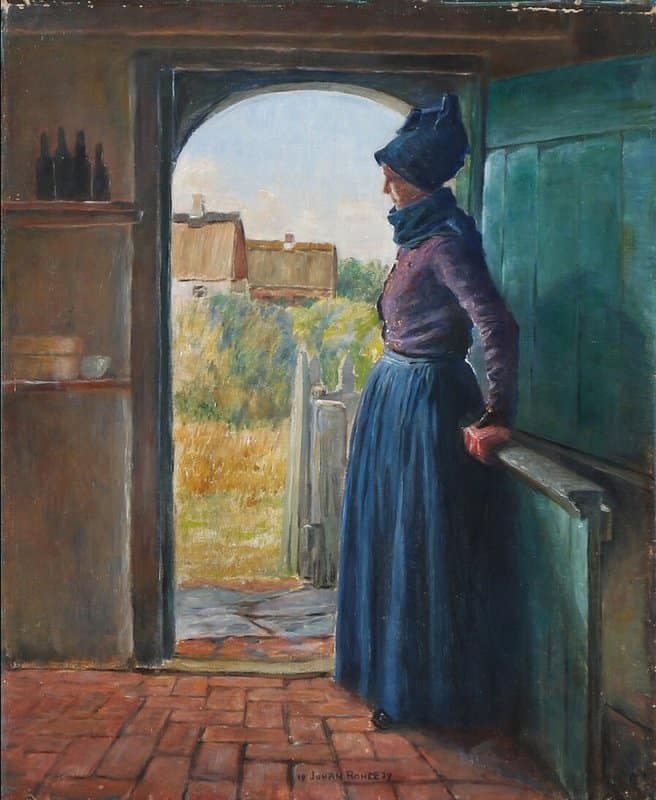 Rohde Johan A Girl From Fano In A Doorway 1929 canvas print