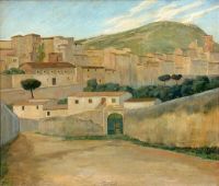 Rohde Johan A View Of A Landscape In Terracina In Italy 1902 canvas print
