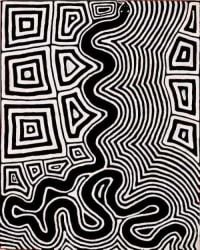 Ronnie Tjampitjinpa Kunst der Aborigines 1942