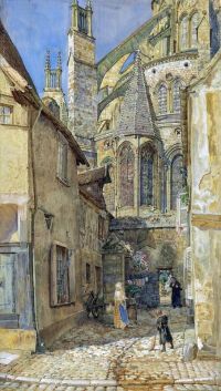 روك توماس ماثيوز The Lady Chapel و Apse Of Bourges Cathedral 1899