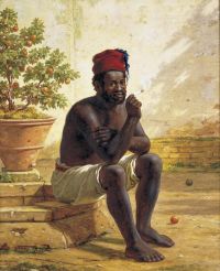 Rorbye Martinus A Seated Nubian Smoking A Cigarette 1846