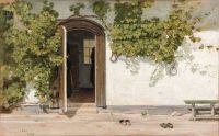 Rorbye Martinus Entrance To An Inn In The Praestegarden At Hillested 1844 canvas print