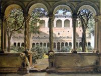 Rorbye Martinus Monastery Of San Giovanni In Laterano Rome canvas print