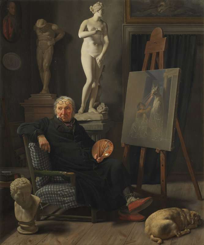Rorbye Martinus Portrait Of The Painter C. A. Lorentzen 1827 canvas print