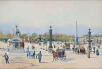 Rosa Anna Palm De Place De La Concorde Paris canvas print