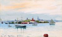 Rosa Anna Palm De The Citadel Islet Stockholm canvas print