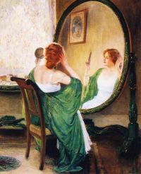 Rose Guy Orlando The Green Mirror 1911 canvas print