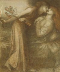 Rossetti Dante Gabriel Io Sono In Pace Ca. 1874 canvas print