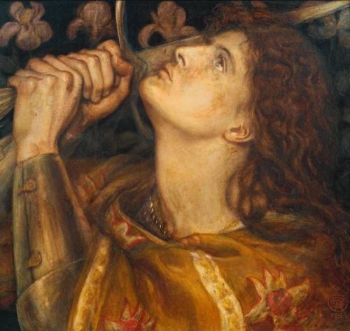 Rossetti Dante Gabriel Joan Of Arc 1864 canvas print