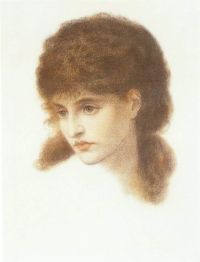 Rossetti Dante Gabriel Mrs. Zambaco Ca. 1869 canvas print
