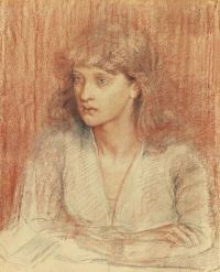 Rossetti Dante Gabriel Portrait Of May Morris canvas print